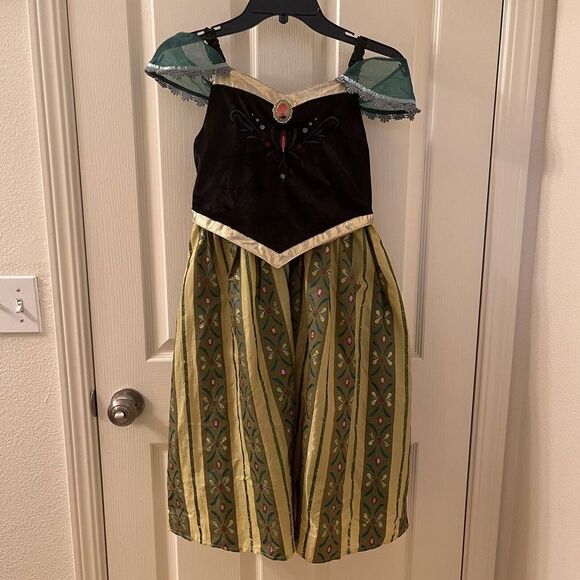 Disney Parks Frozen Anna Coronation Costume Dress Girls Size Large 10-12 - Picture 1 of 15